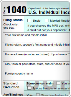 Form 1040.