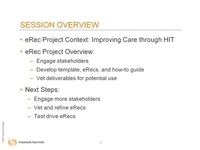 Slide 3. Session Overview