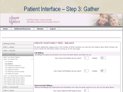 Patient Interface-Step 3: Gather
