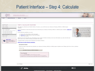 Patient Interface-Step 4: Calculate