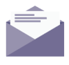Purple envelope icon