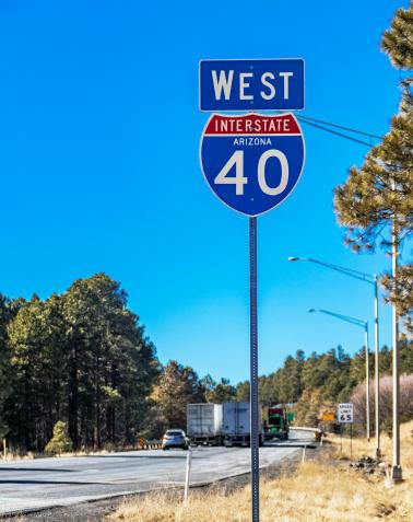 W I40 sign