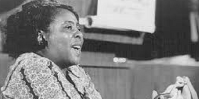 Photo of Fannie Lou Hamer.