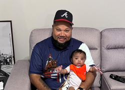 Daryl Crawford with his daughter