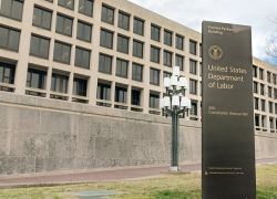 The outside of the Frances Perkins Building in Washington, D.C.