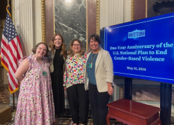 Women’s Bureau Dir. Wendy Chun-Hoon and staff at the White House for the anniversary of the National Plan to End Gender-Based Violence.