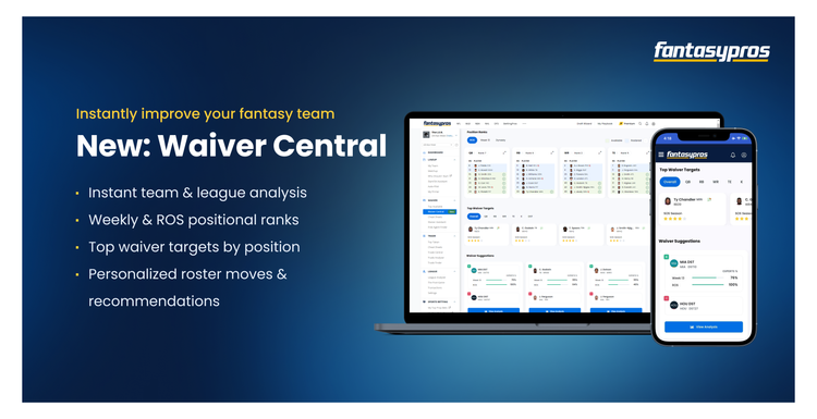 Introducing Waiver Central - the Quickest and Easiest Way to Improve Your Fantasy Team