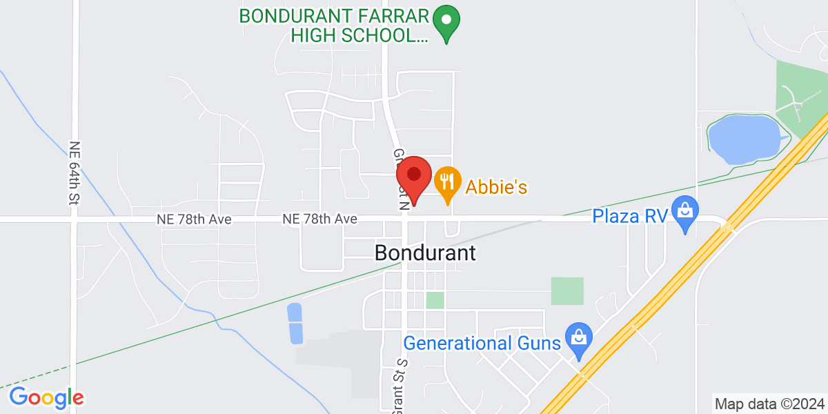 Map of Bondurant Community Library