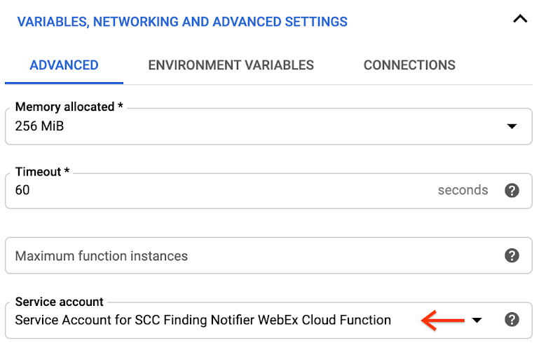 WebEx variables