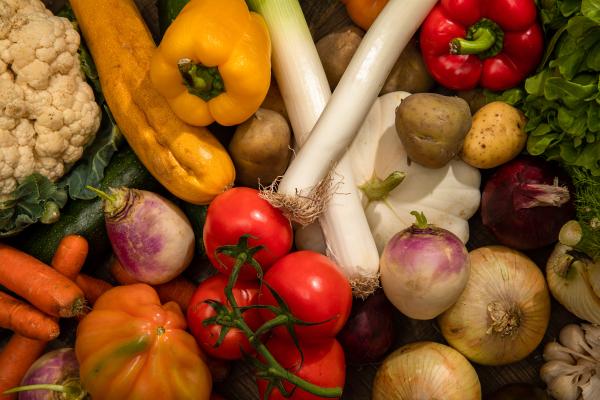 Vegetables illustrating Farm to fork 