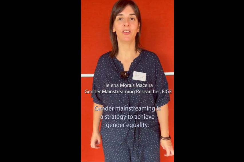On gender mainstreaming By Helena Morais Maceira, EIGE