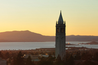 UC Berkeley Campanile sunset