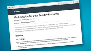 Gartner® Report: 2024 Market Guide for Data Security Platforms