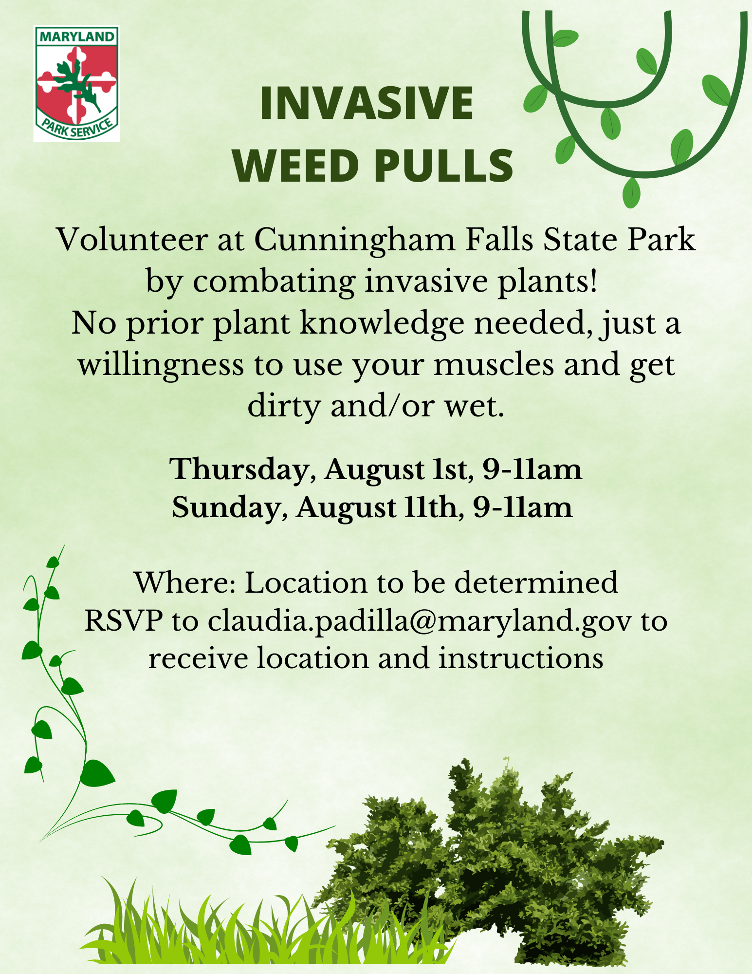 Invasive Weed Pull for Volunteers