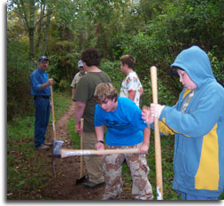 Volunteers at Rocky Gap State Park