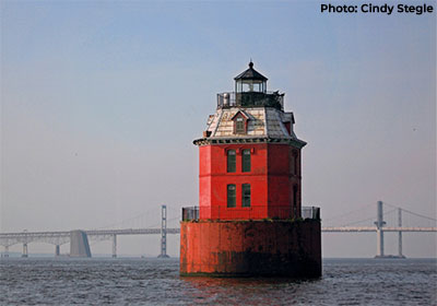 Sandy Point Shoal lighthouse - Photo: Cindy Stegle