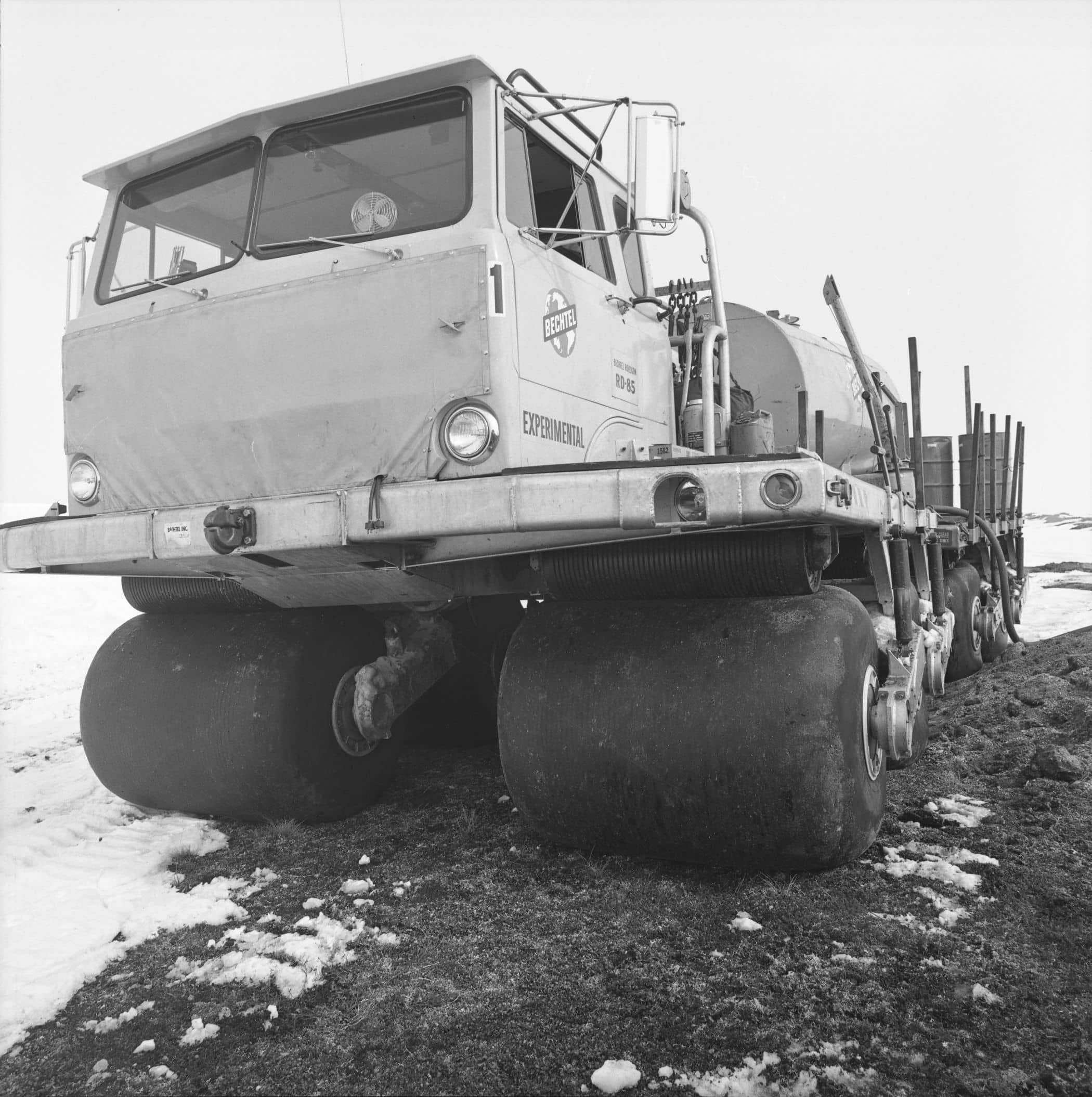 Rolligon Used For Seismic Survey Operations Near Selawik Lake, Kotzebue