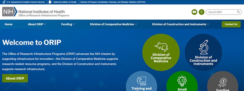 ORIP Website Screenshot