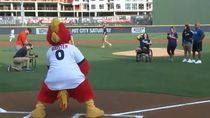 Image for story: Janae Edmondson throws out first pitch at Nashville Sounds game Saturday