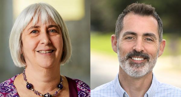 Dr. Ellen Sidransky (left) and Dr. Andrew Singleton (right)