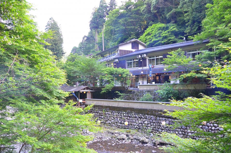 川床でのお食事