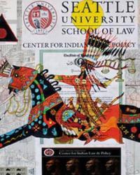 Decorative Seattle U Law/Native American collage for the Center for Indian Law and Policy