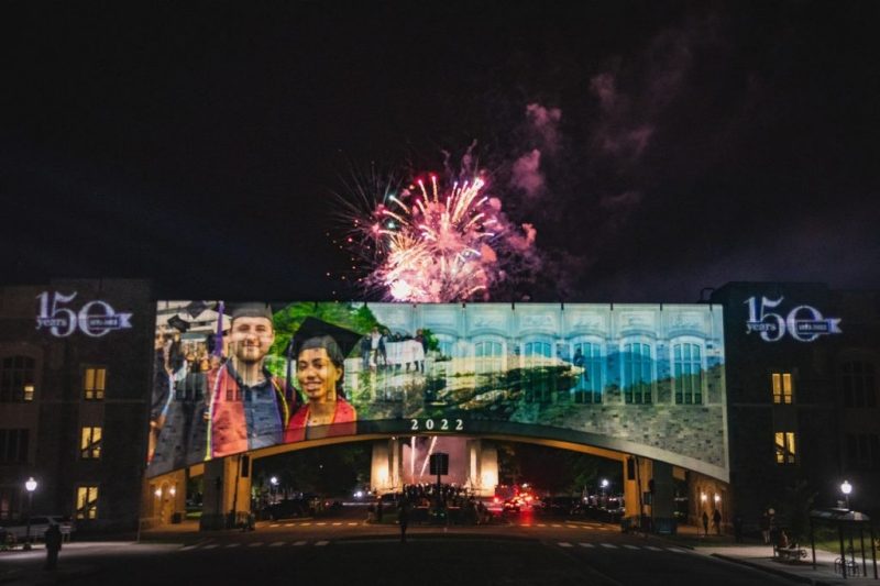 Photo of Torgersen Bridge during Homecoming