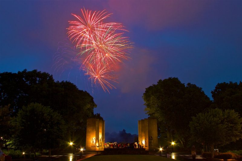 Fireworks on the Drillfield