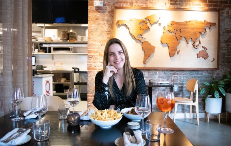 Tea Ivanovic inside her Immigrant Food restaurant in Washington, D.C.