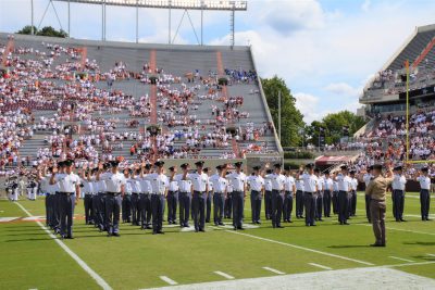 Contracting Ceremony at Lane Stadium on 9/11/21