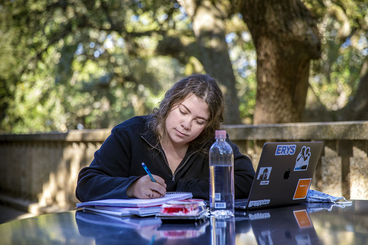 students in quad