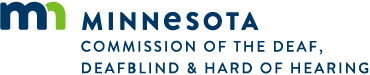 Minnesota Commission of the Deaf, DeafBlind, and Hard of Hearing logo