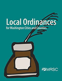 Cover of Local Ordinances for Washington Cities and Counties