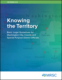Cover of Knowing the Territory - Basic Legal Guidelines for Washington City, County and Special District Officials