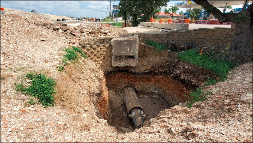 Boring Under Existing Gas Station Driveway