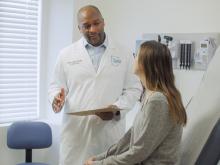 Tulane doctor and patient