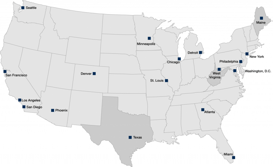 NDEWS sentinel sites (see table below)