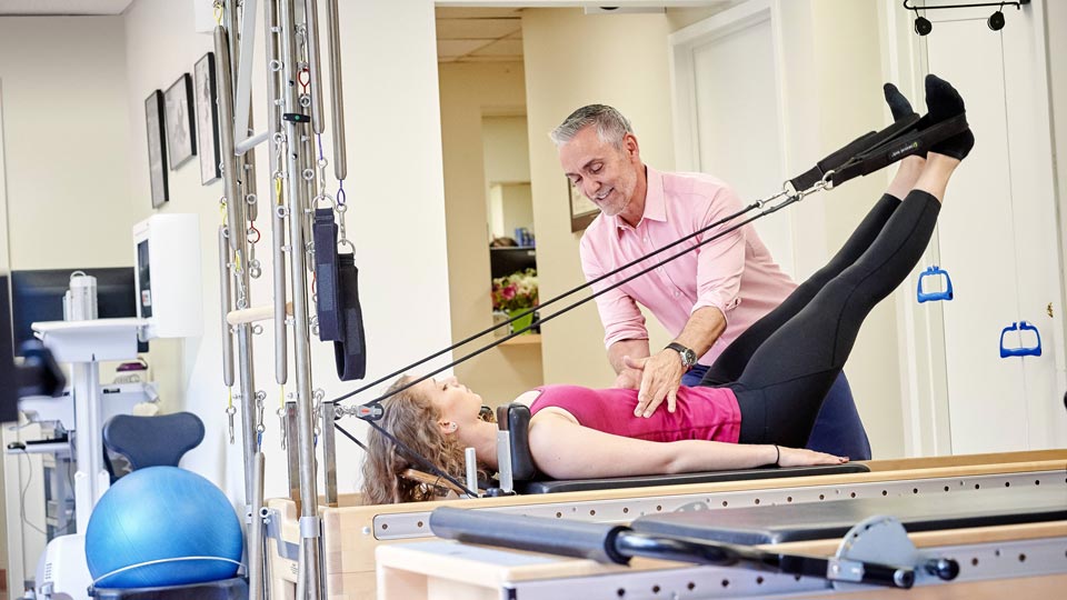 Dancer On Pilates Machine