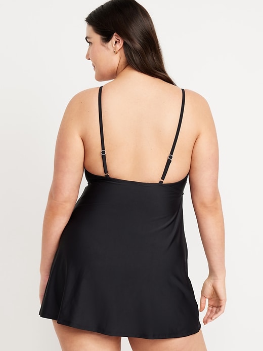 Image number 6 showing, Twist-Front Swim Dress