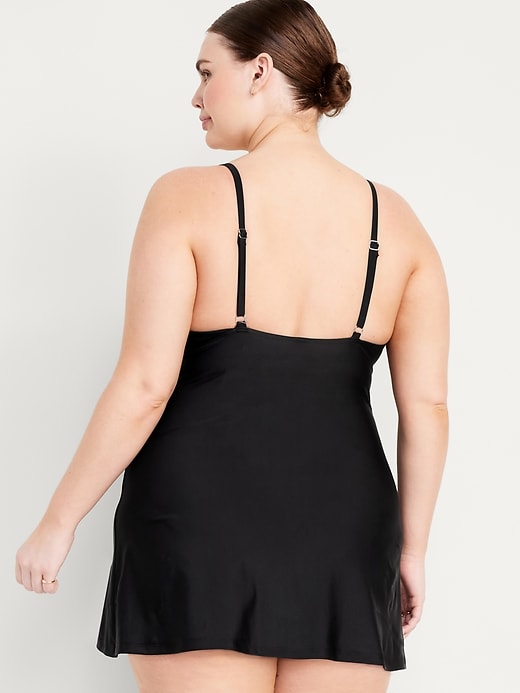 Image number 8 showing, Twist-Front Swim Dress