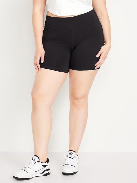 Image number 7 showing, High-Waisted PowerSoft Biker Shorts -- 6-inch inseam