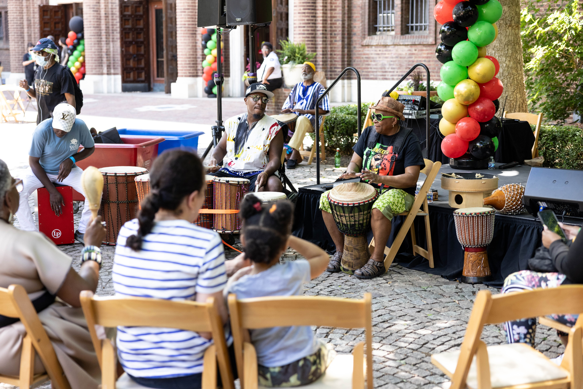 drum circle at juneteenth celebration