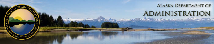 Alaska Department of Administration banner