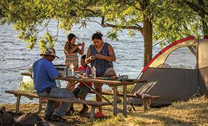 A family prepares for a day of fishing along the John Day Wild and Scenic River, Oregon. Photo courtesy of  Greg Shine.