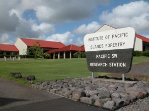 Institute of Pacific Islands Forestry Sign and Front Entrance May 2007