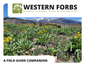 Cover of the field guide publication showing a scene of native vegetation along an environmental gradient