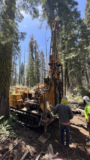 Researchers drill for water on experimental forests and watersheds 