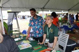 IITF's table at the 52nd AgriFest in USVI