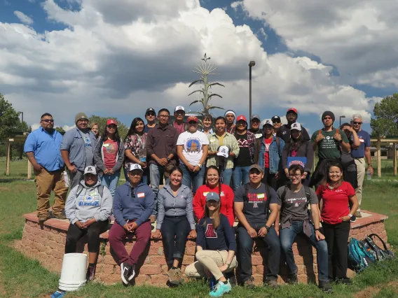 Indige-FEWSS Team at DC 2018 with students