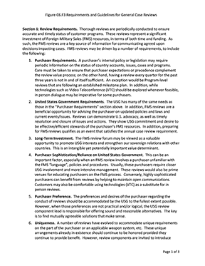 Figure C6.F3. Requirements and Guidelines for General Case Reviews